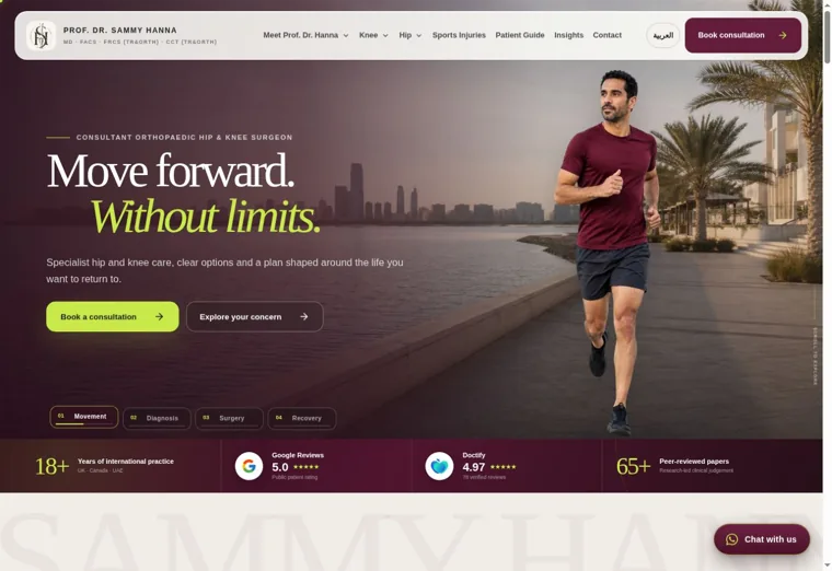 Prof. Dr Sammy Hanna homepage